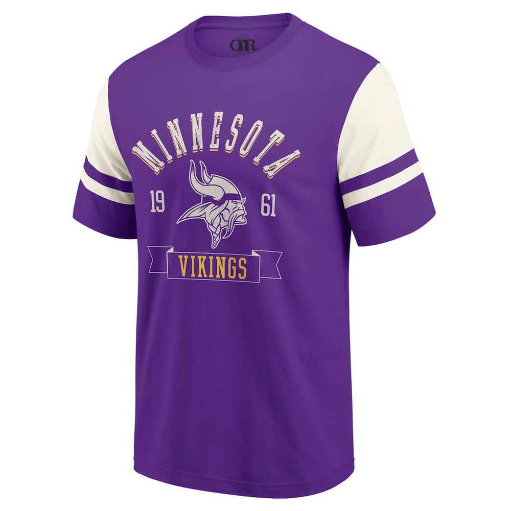 Minnesota Vikings Darius Rucker Collection Football T-Shirt - Purple - Fanatics