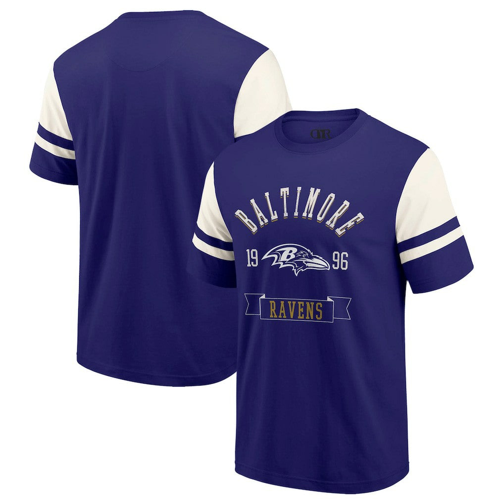Baltimore Ravens Darius Rucker Collection Football T-Shirt - Purple - Fanatics