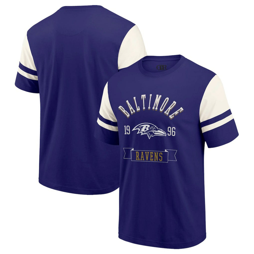 Baltimore Ravens Darius Rucker Collection Football T-Shirt - Purple - Fanatics