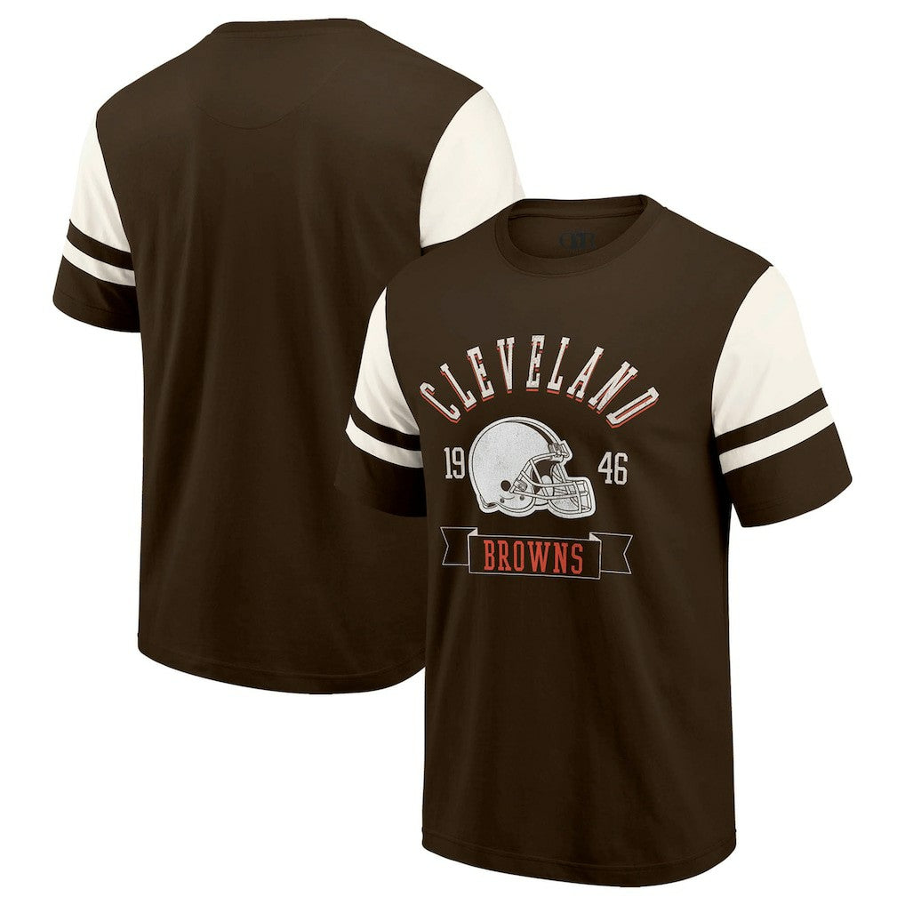 Cleveland Browns Darius Rucker Collection Football T-Shirt - Brown - Fanatics