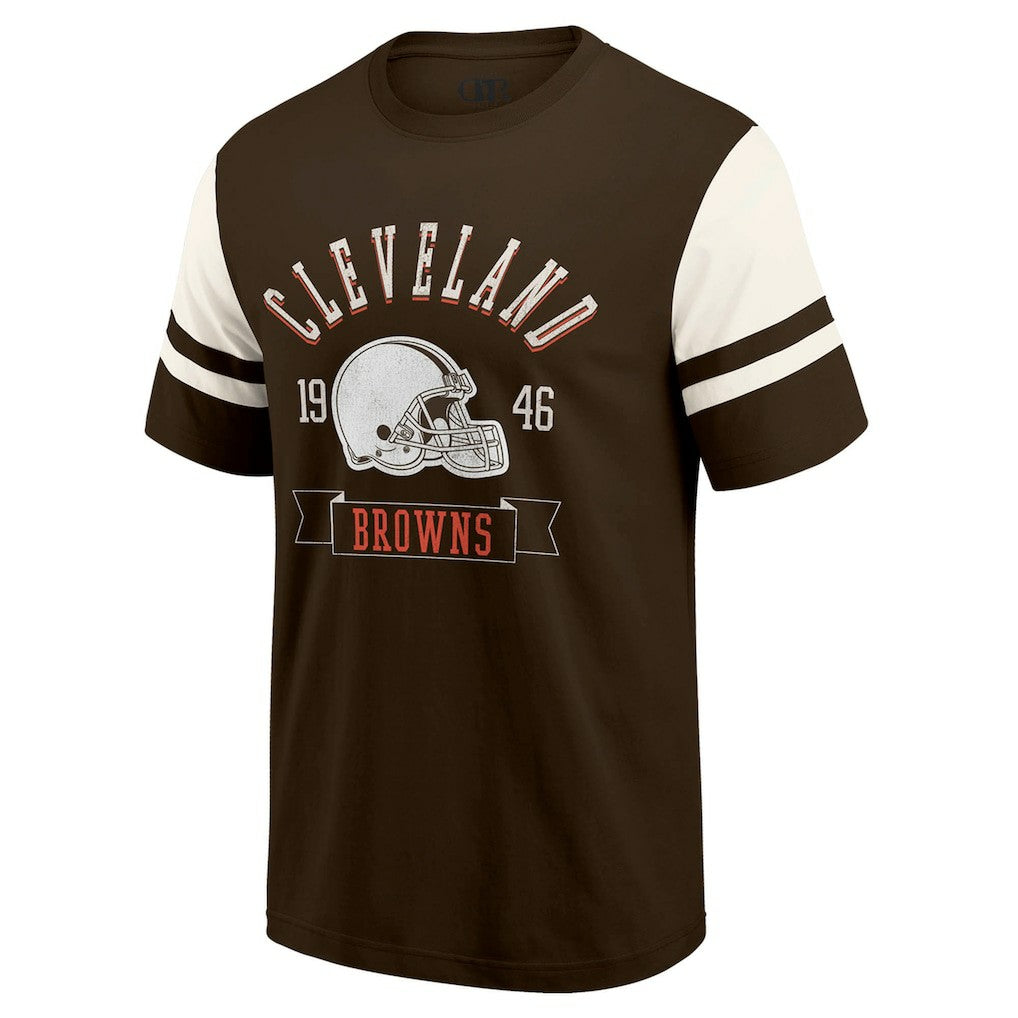 Cleveland Browns Darius Rucker Collection Football T-Shirt - Brown - Fanatics