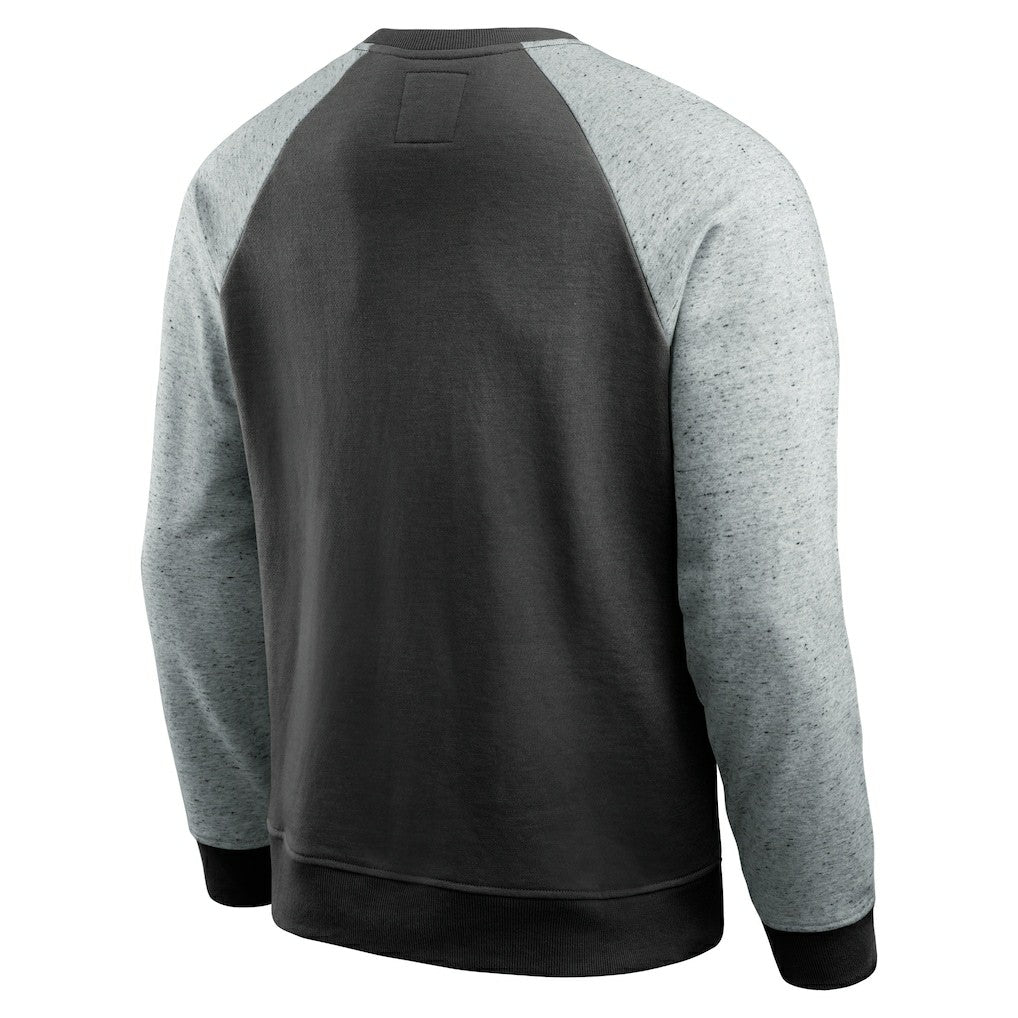 Jacksonville Jaguars Darius Rucker Collection Colorblock Pullover Sweatshirt - Black/Heather Gray - Fanatics