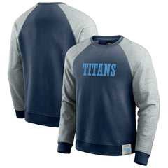 Tennessee Titans Darius Rucker Collection Colorblock Pullover Sweatshirt - Navy/Heather Gray - Fanatics