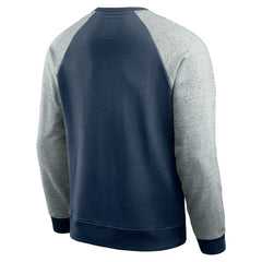 Tennessee Titans Darius Rucker Collection Colorblock Pullover Sweatshirt - Navy/Heather Gray - Fanatics