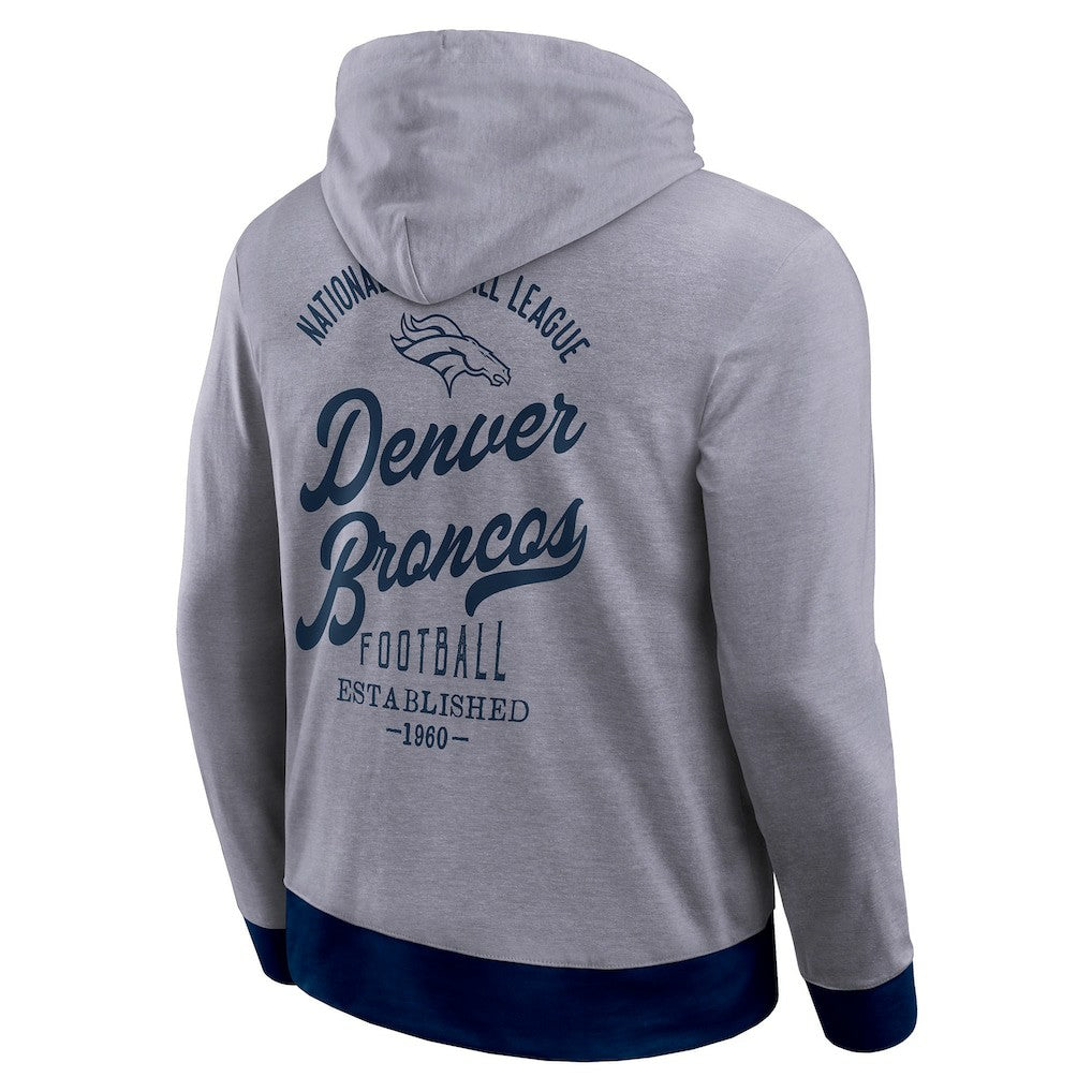 Denver Broncos Darius Rucker Collection Tonal Knit Pullover Hoodie - Navy - Fanatics