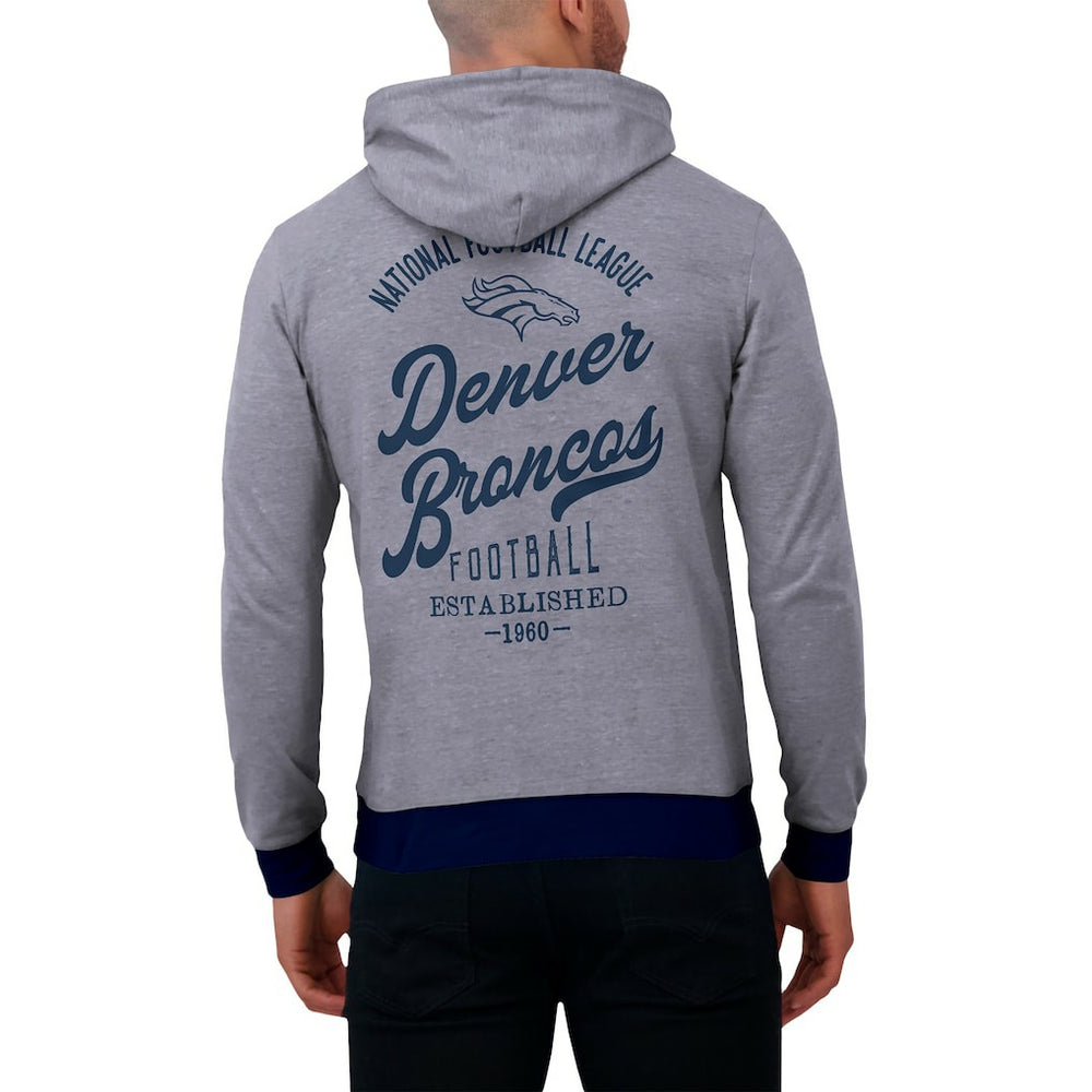Denver Broncos Darius Rucker Collection Tonal Knit Pullover Hoodie - Navy - Fanatics