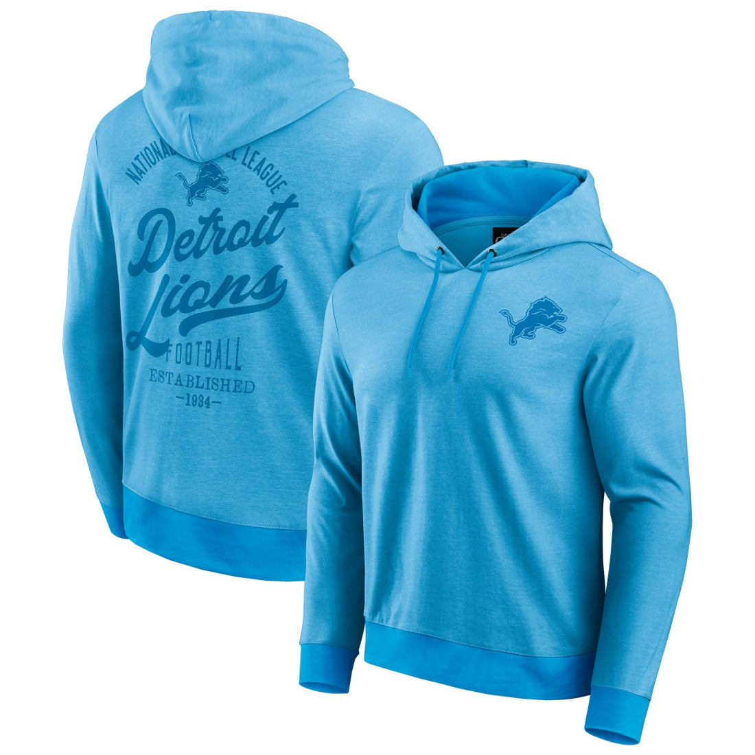 Detroit Lions Darius Rucker Collection Tonal Knit Pullover Hoodie - Blue - Fanatics