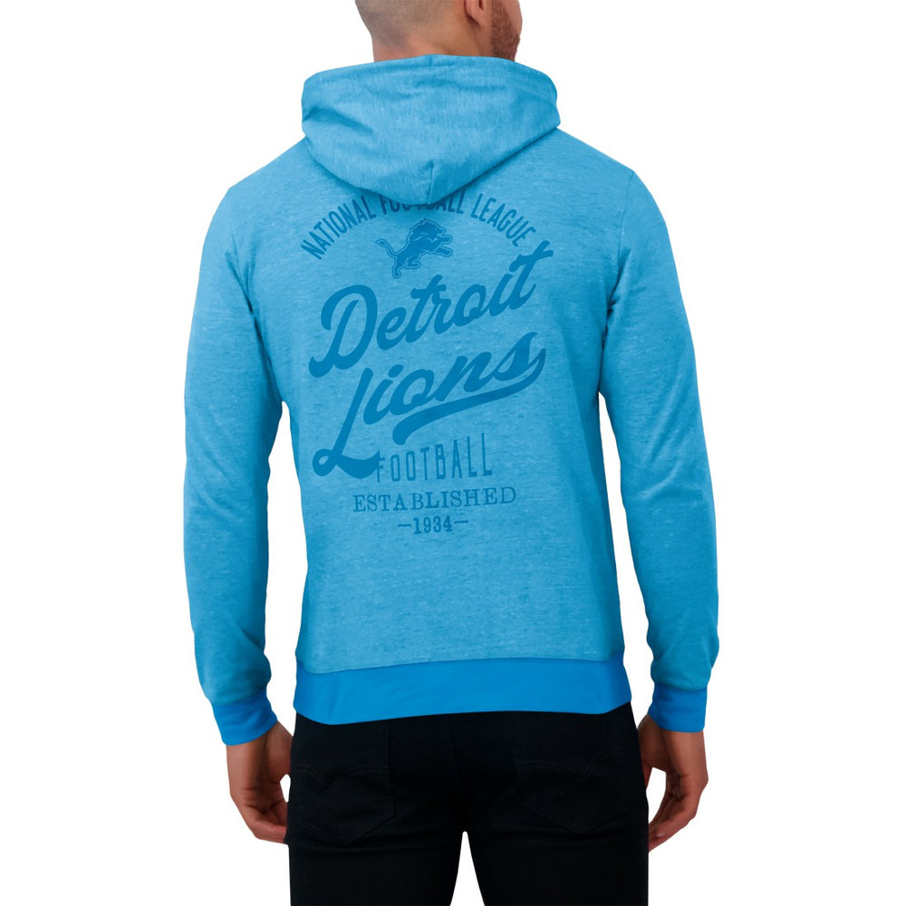 Detroit Lions Darius Rucker Collection Tonal Knit Pullover Hoodie - Blue - Fanatics