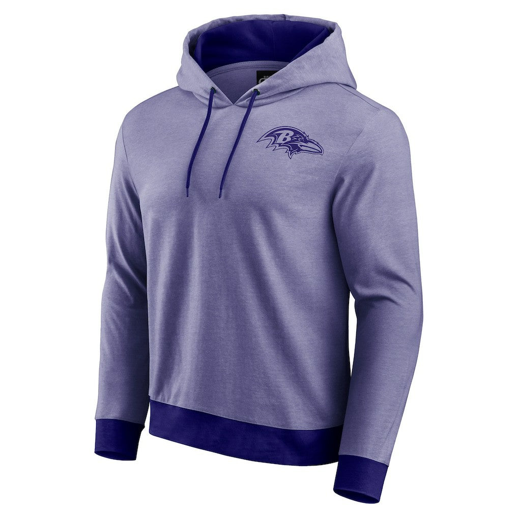 Baltimore Ravens Darius Rucker Collection Tonal Knit Pullover Hoodie - Purple - Fanatics