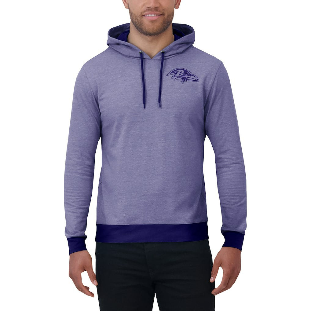 Baltimore Ravens Darius Rucker Collection Tonal Knit Pullover Hoodie - Purple - Fanatics