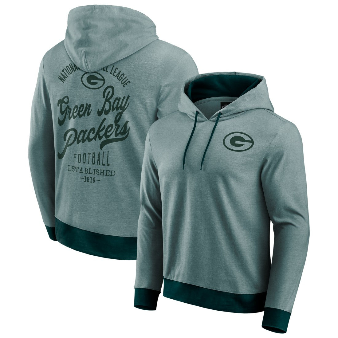 Green Bay Packers Darius Rucker Collection Tonal Knit Pullover Hoodie - Green - Fanatics