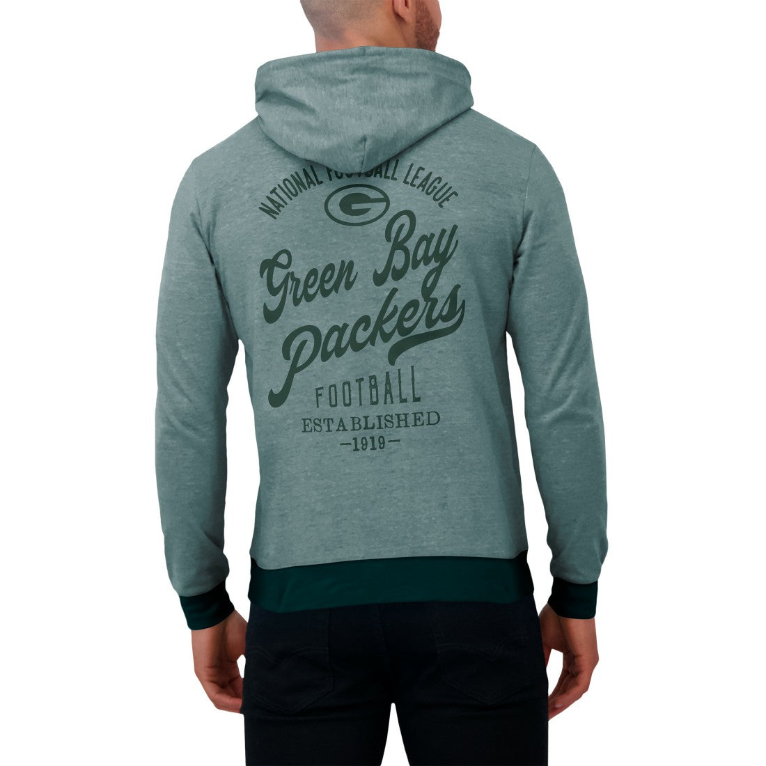 Green Bay Packers Darius Rucker Collection Tonal Knit Pullover Hoodie - Green - Fanatics