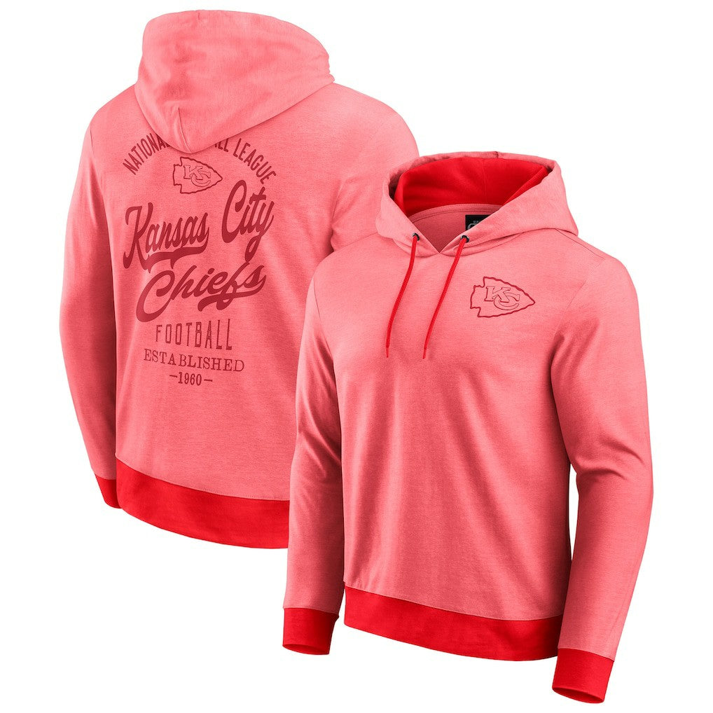 Kansas City Chiefs Darius Rucker Collection Tonal Knit Pullover Hoodie - Red - Fanatics