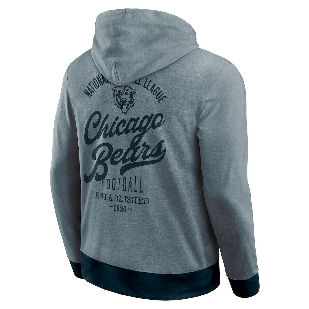 Chicago Bears Darius Rucker Collection Tonal Knit Pullover Hoodie - Navy - Fanatics