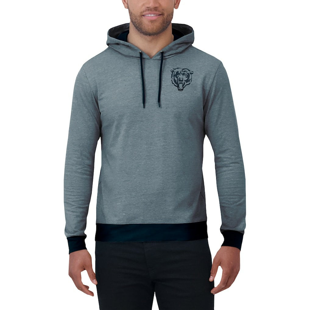 Chicago Bears Darius Rucker Collection Tonal Knit Pullover Hoodie - Navy - Fanatics