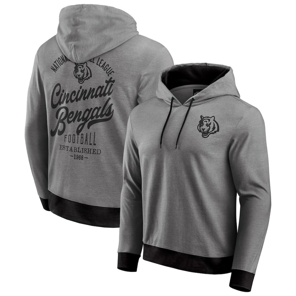 Cincinnati Bengals Darius Rucker Collection Tonal Knit Pullover Hoodie - Black - Fanatics