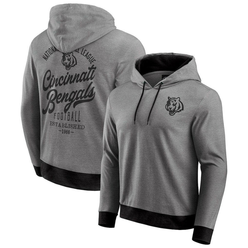 Cincinnati Bengals Darius Rucker Collection Tonal Knit Pullover Hoodie - Black - Fanatics