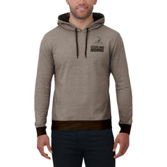 Cleveland Browns Darius Rucker Collection Tonal Knit Pullover Hoodie - Brown - Fanatics