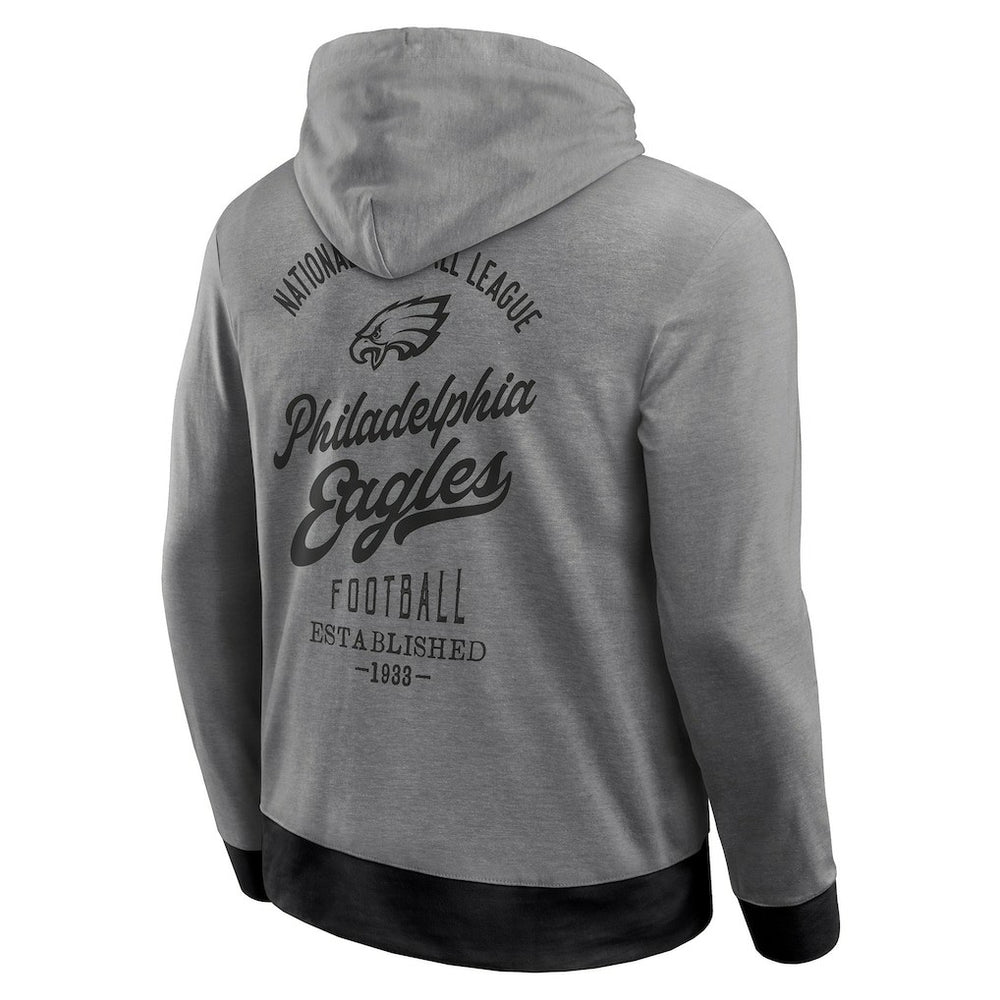 Philadelphia Eagles Darius Rucker Collection Tonal Knit Pullover Hoodie - Gray - Fanatics