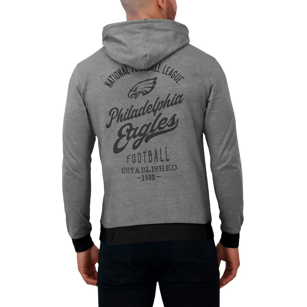 Philadelphia Eagles Darius Rucker Collection Tonal Knit Pullover Hoodie - Gray - Fanatics