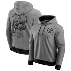 Pittsburgh Steelers Darius Rucker Collection Tonal Knit Pullover Hoodie - Black - Fanatics