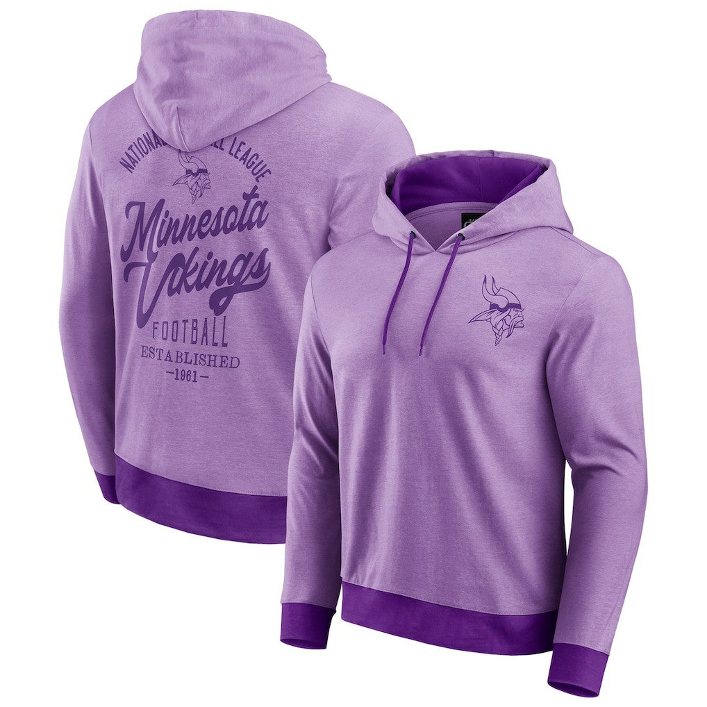 Minnesota Vikings Darius Rucker Collection Tonal Knit Pullover Hoodie - Purple - Fanatics