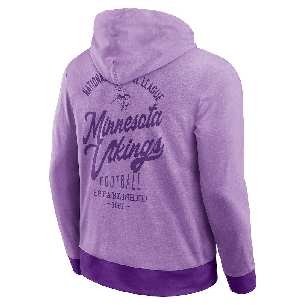Minnesota Vikings Darius Rucker Collection Tonal Knit Pullover Hoodie - Purple - Fanatics