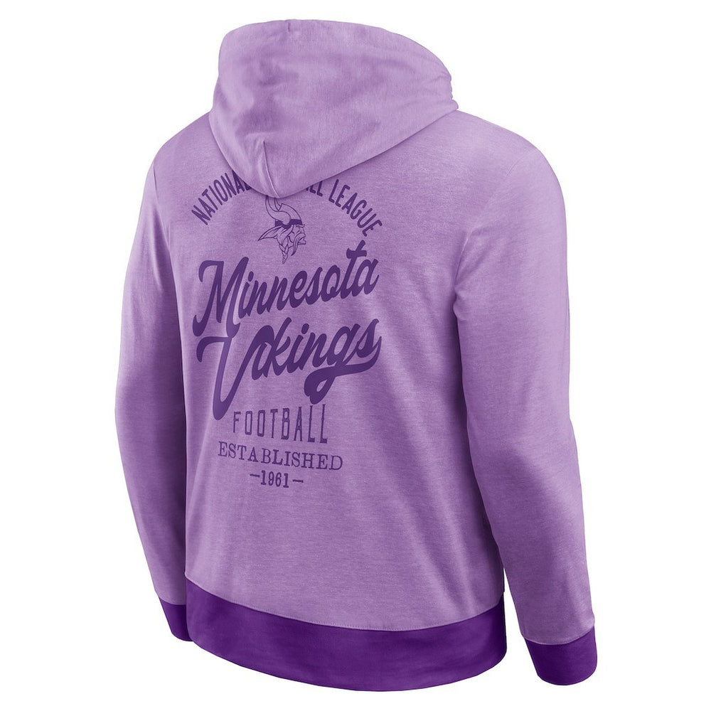 Minnesota Vikings Darius Rucker Collection Tonal Knit Pullover Hoodie - Purple - Fanatics