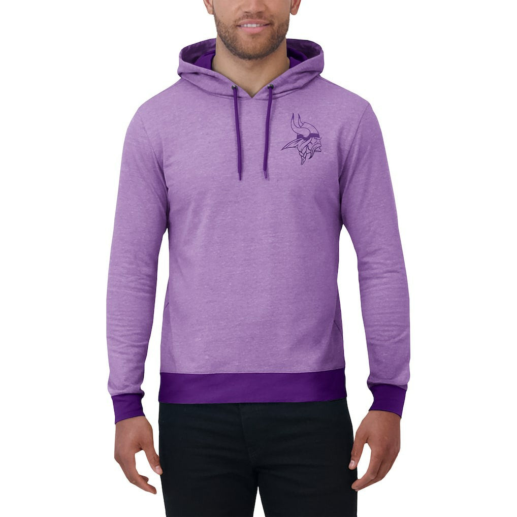 Minnesota Vikings Darius Rucker Collection Tonal Knit Pullover Hoodie - Purple - Fanatics