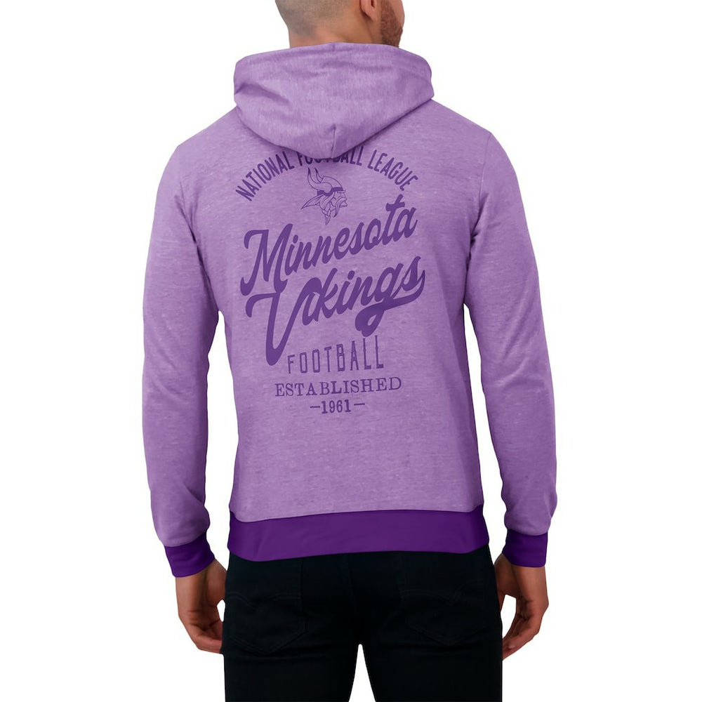 Minnesota Vikings Darius Rucker Collection Tonal Knit Pullover Hoodie - Purple - Fanatics