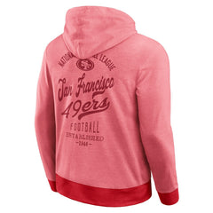 San Francisco 49ers Darius Rucker Collection Tonal Knit Pullover Hoodie - Scarlet - Fanatics