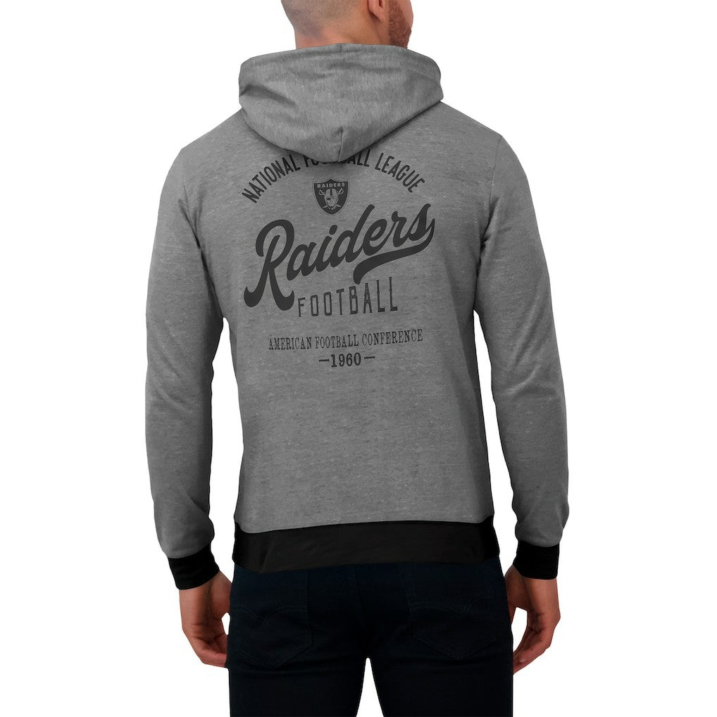 Las Vegas Raiders Darius Rucker Collection Tonal Knit Pullover Hoodie - Black - Fanatics