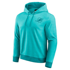 Miami Dolphins Darius Rucker Collection Tonal Knit Pullover Hoodie - Aqua - Fanatics