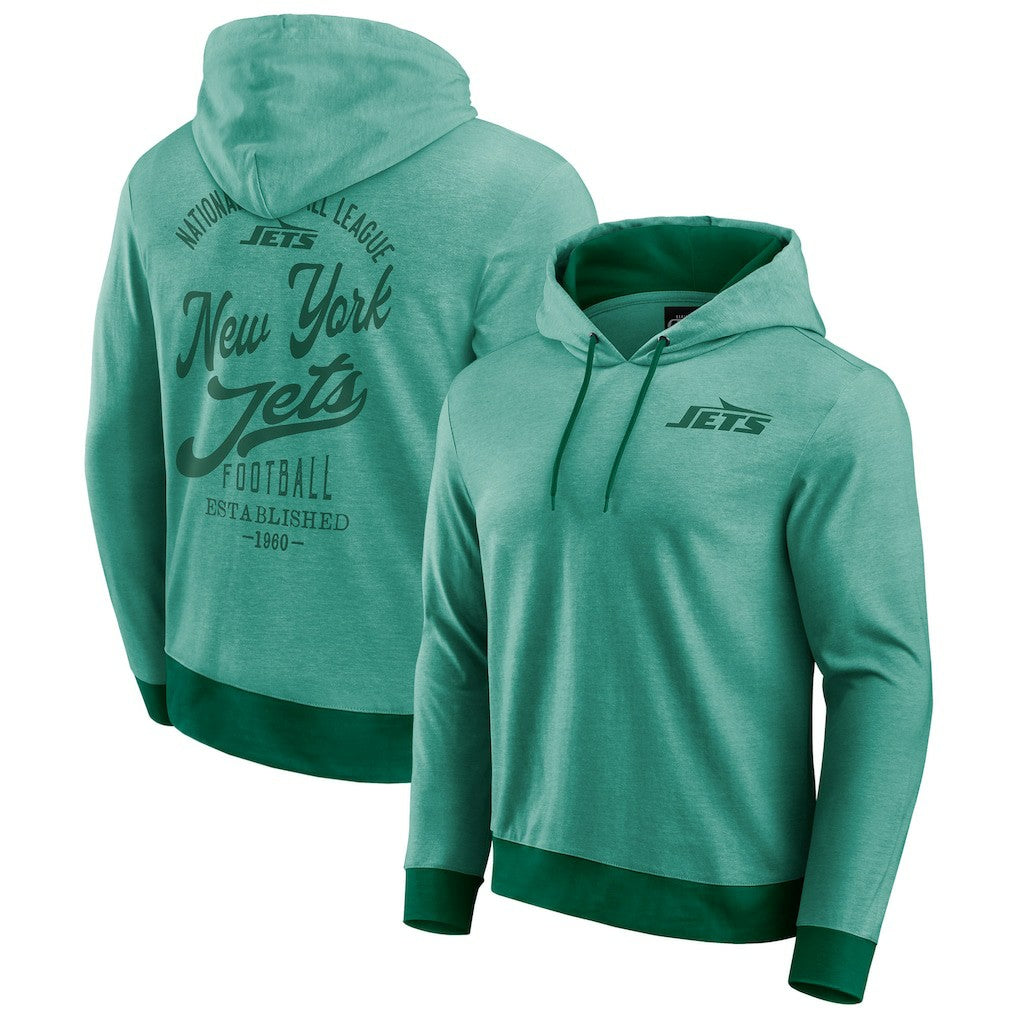 New York Jets Darius Rucker Collection Tonal Knit Pullover Hoodie - Green - Fanatics