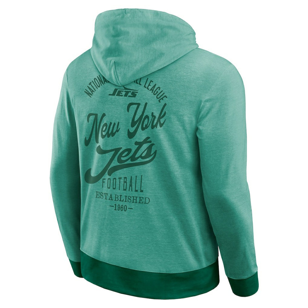 New York Jets Darius Rucker Collection Tonal Knit Pullover Hoodie - Green - Fanatics