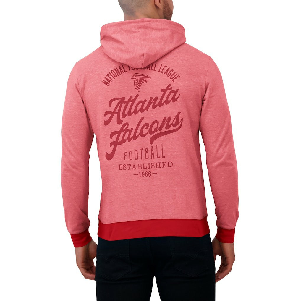 Atlanta Falcons Darius Rucker Collection Tonal Knit Pullover Hoodie - Red - Fanatics