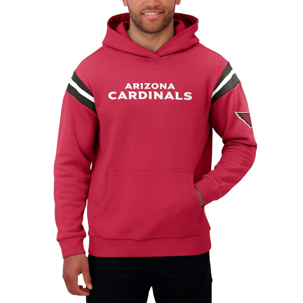 Arizona Cardinals Darius Rucker Collection Football Washed Pullover Hoodie - Cardinal - Fanatics