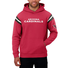Arizona Cardinals Darius Rucker Collection Football Washed Pullover Hoodie - Cardinal - Fanatics