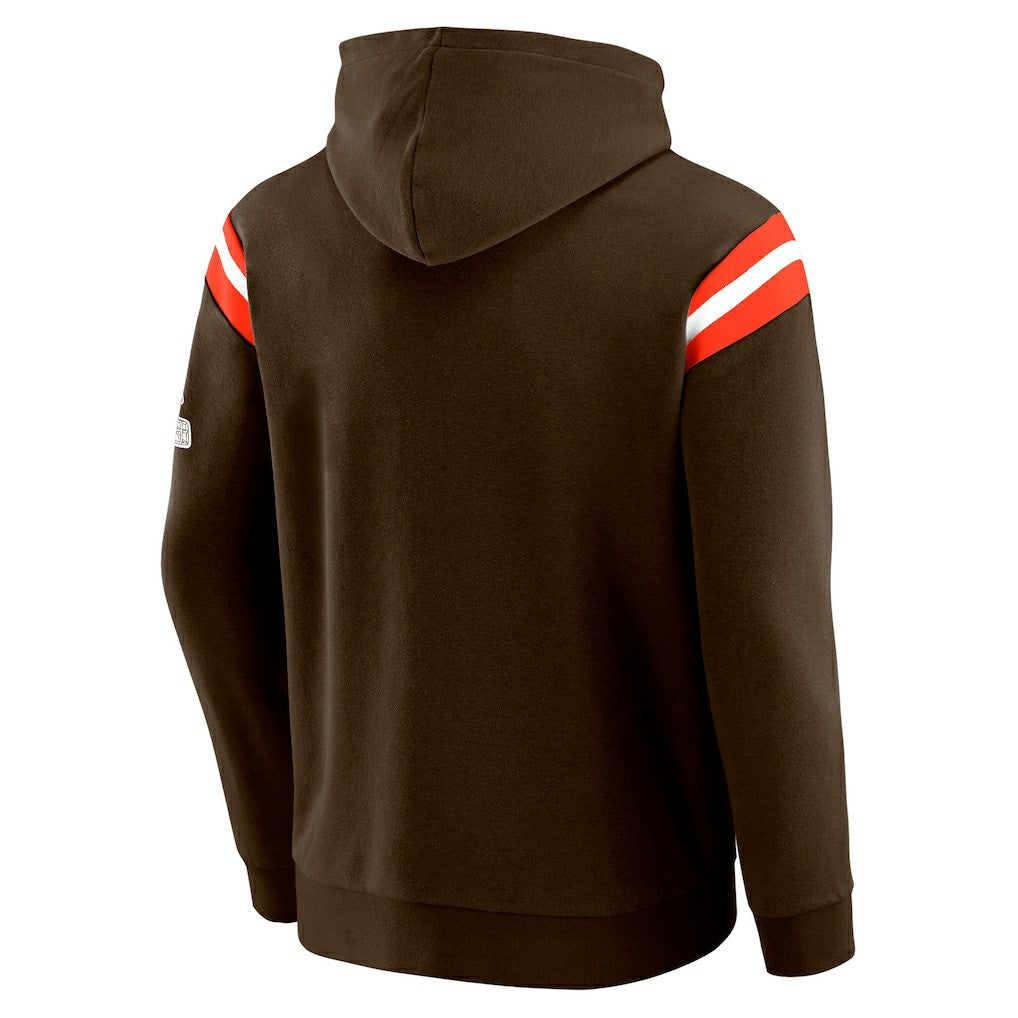 Cleveland Browns Darius Rucker Collection Football Washed Pullover Hoodie - Brown - Fanatics