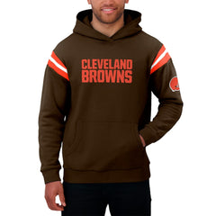 Cleveland Browns Darius Rucker Collection Football Washed Pullover Hoodie - Brown - Fanatics