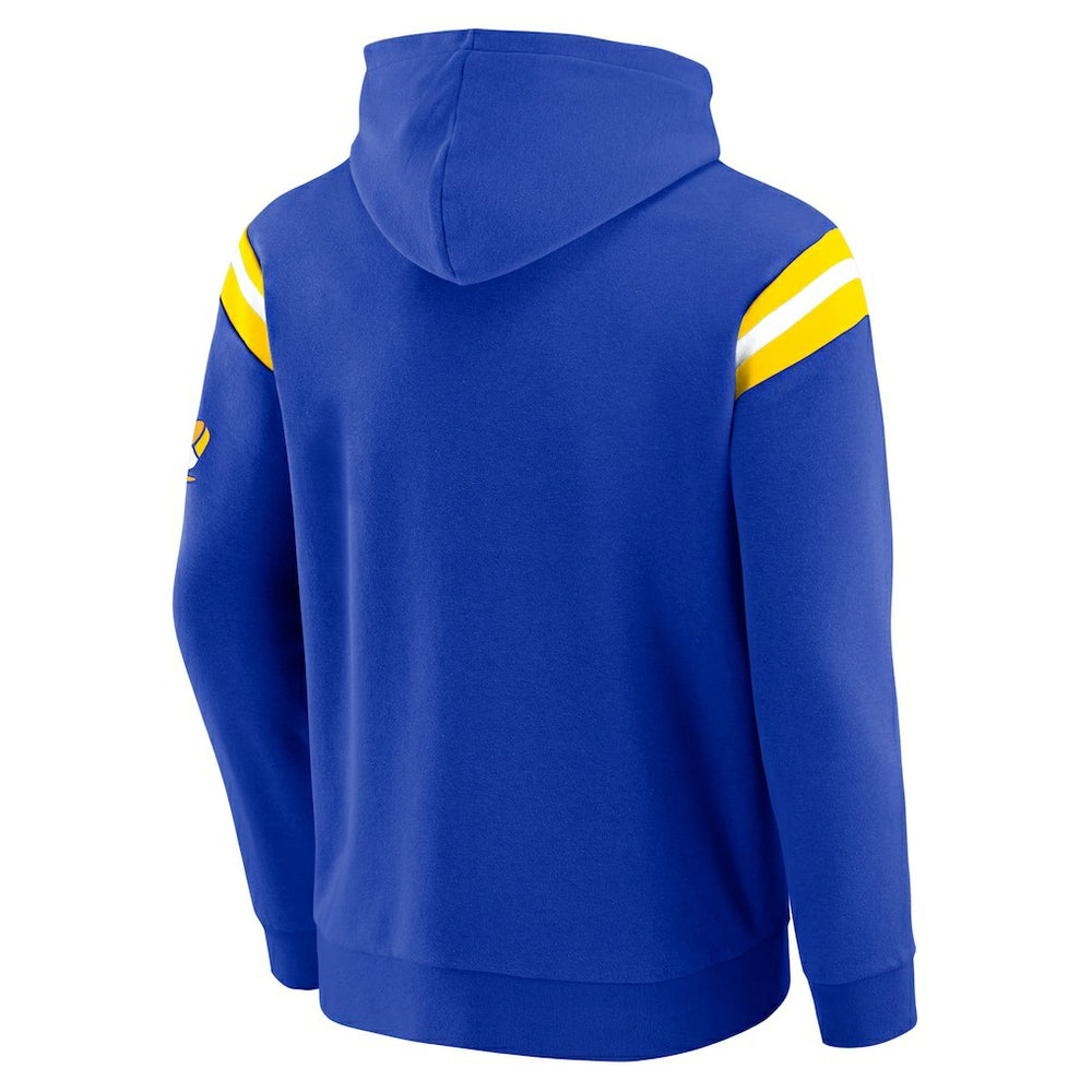 Los Angeles Rams Darius Rucker Collection Football Washed Pullover Hoodie - Royal - Fanatics