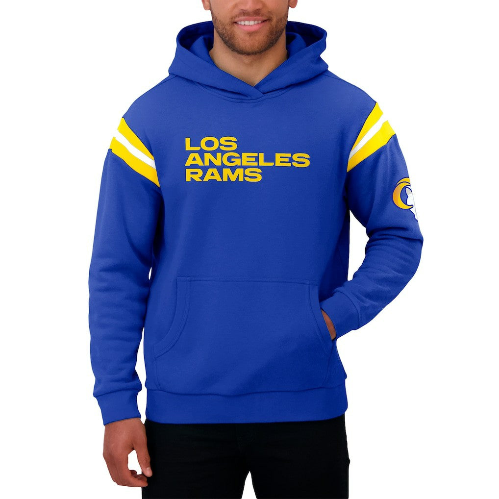 Los Angeles Rams Darius Rucker Collection Football Washed Pullover Hoodie - Royal - Fanatics