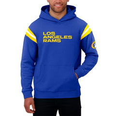 Los Angeles Rams Darius Rucker Collection Football Washed Pullover Hoodie - Royal - Fanatics