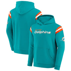 Miami Dolphins Darius Rucker Collection Football Washed Pullover Hoodie - Aqua - Fanatics