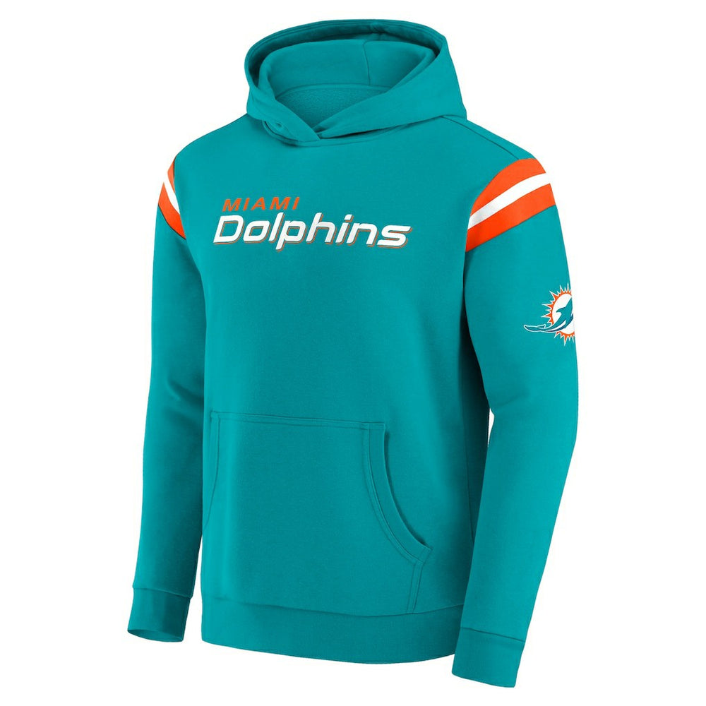 Miami Dolphins Darius Rucker Collection Football Washed Pullover Hoodie - Aqua - Fanatics
