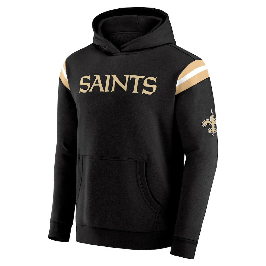 New Orleans Saints Darius Rucker Collection Football Washed Pullover Hoodie - Black - Fanatics