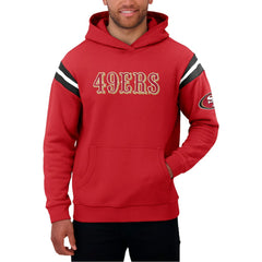 San Francisco 49ers Darius Rucker Collection Football Washed Pullover Hoodie - Scarlet - Fanatics