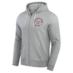 Washington Commanders Darius Rucker Collection Vintage Stripe Full-Zip Hoodie - Heather Gray - Fanatics