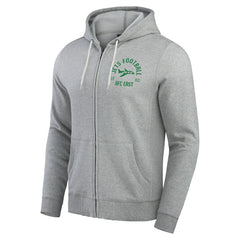 New York Jets Darius Rucker Collection Vintage Stripe Full-Zip Hoodie - Heather Gray - Fanatics
