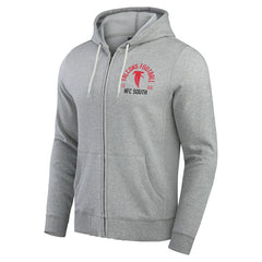 Atlanta Falcons Darius Rucker Collection Vintage Stripe Full-Zip Hoodie - Heather Gray - NFL